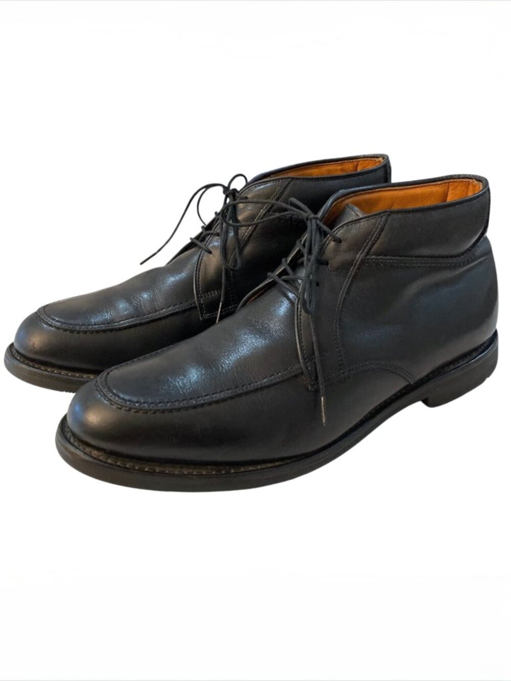 ALLEN EDMONDS Stuart Leather Lace Up Chukka Boots Shoes Black Size 9